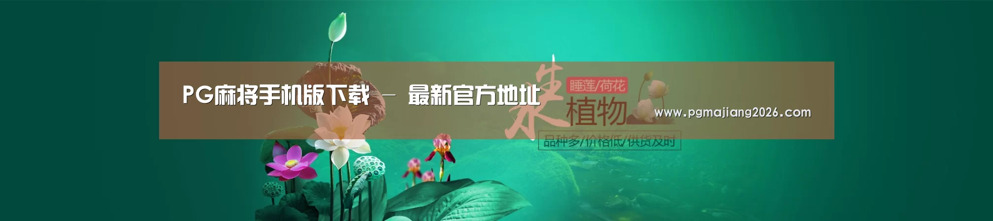 鲜花水草花卉网站模板